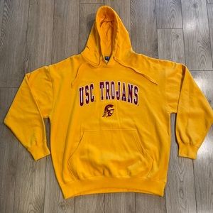 USC Trojan Yellow Hoodie Sweatshirt-Large-Like New